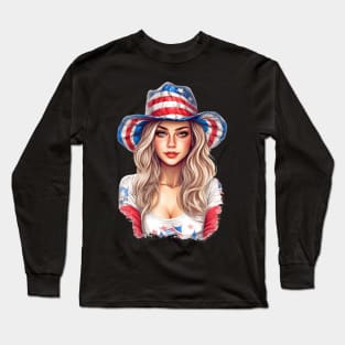 4th of July Girl #1 Long Sleeve T-Shirt